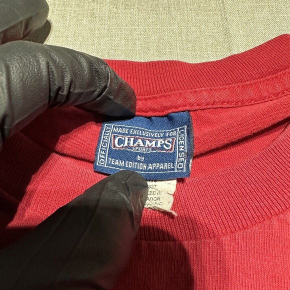 OHIO STATE BUCKEYES T Shirt Men’s L Red Short Sleeve Football - Picture 4 of 7